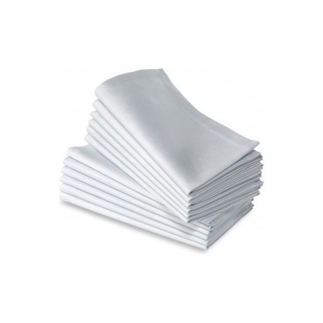 Serviette coton blanche 50x50 - LAURENT BENDICHE